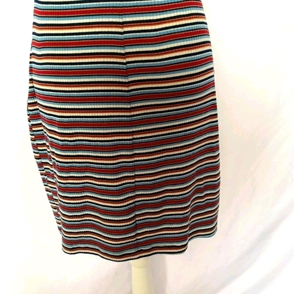 BCX Red White Blue Asymmetrical Hem Stripe Dress - Picture 10 of 16